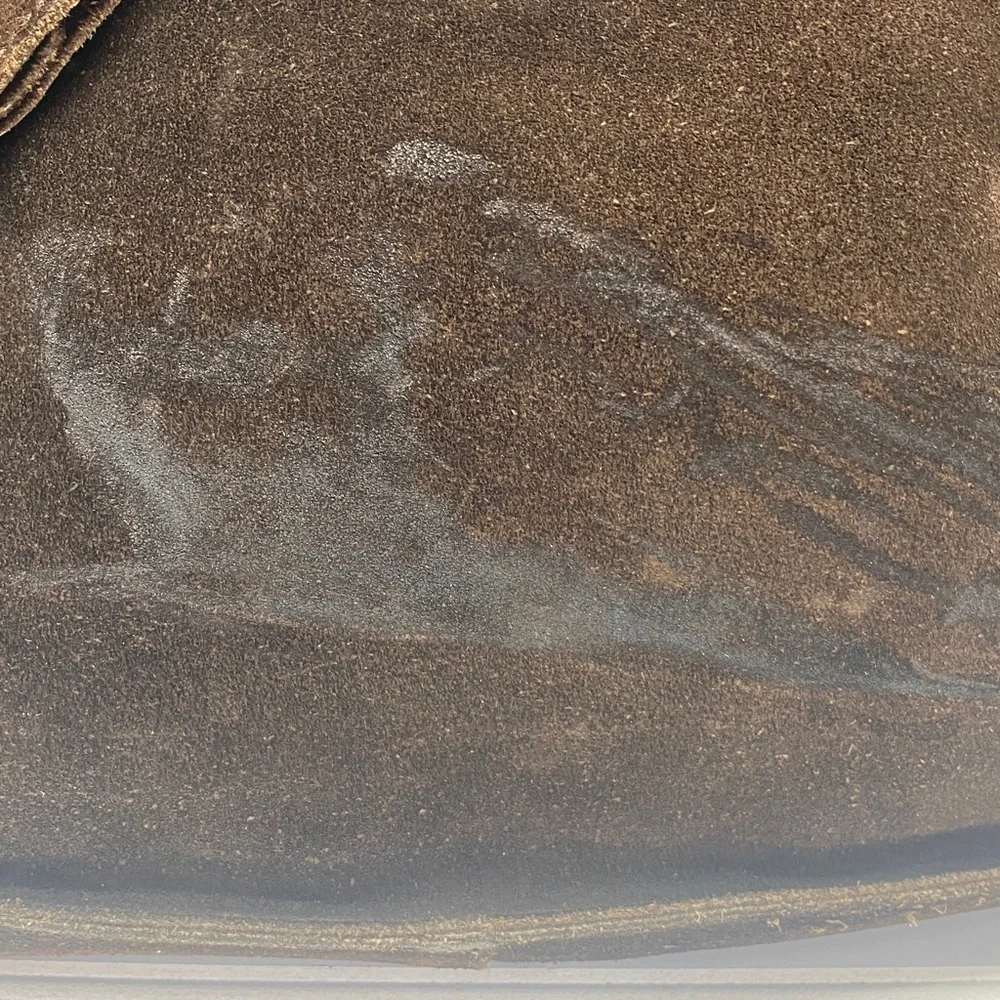 Banana Republic Brown Suede Messenger Bag